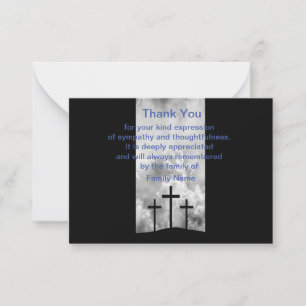 Cartes de remerciements Cross On Cloud