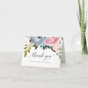 Cartes de remerciements de Dusty Floral