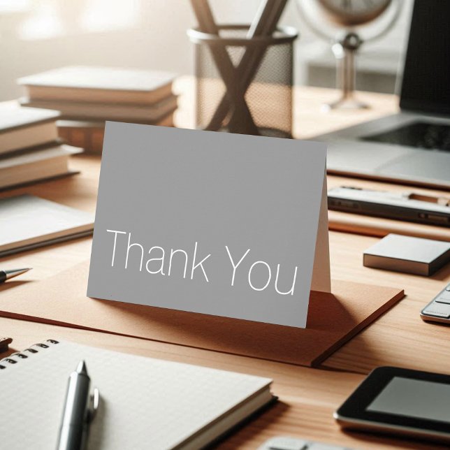 Cartes de remerciements d'entreprise simples (Créateur téléchargé)