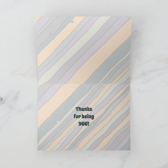 Cartes de remerciements Desert Stripes (Intérieur)