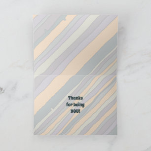 Cartes de remerciements Desert Stripes