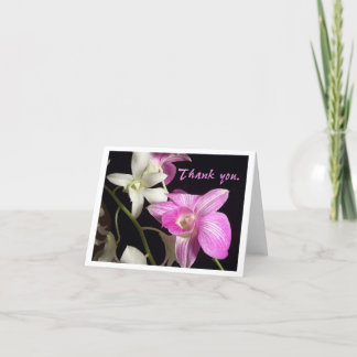 Cartes de remerciements d'orchidées