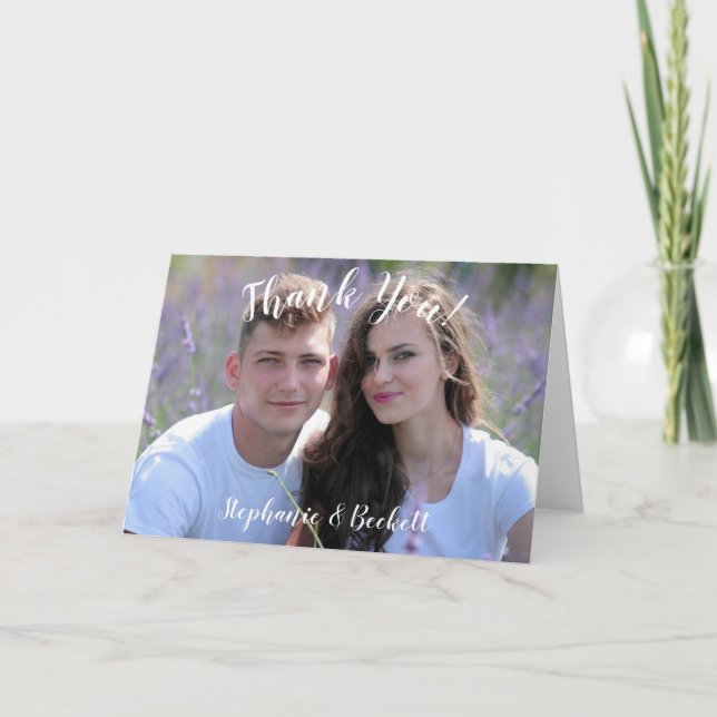 Cartes de remerciements du Mariage photo (Devant)