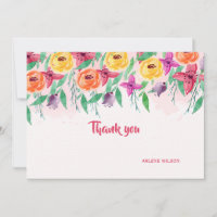 Cartes de remerciements du matin du printemps