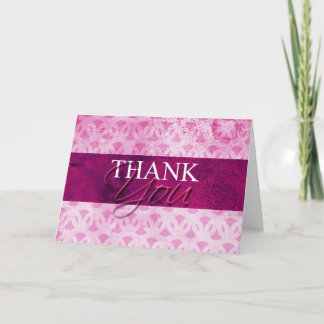 Cartes de Remerciements Hot Pink