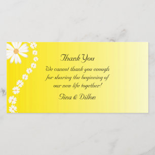 Cartes de remerciements mariages