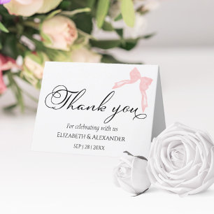 Cartes de remerciements mariages   Calligraphie ro