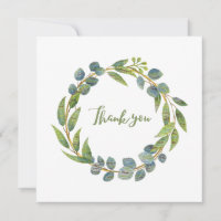 Cartes de remerciements multilingues Wreath