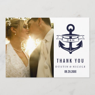 Cartes de Remerciements Nautiques   MARIAGE