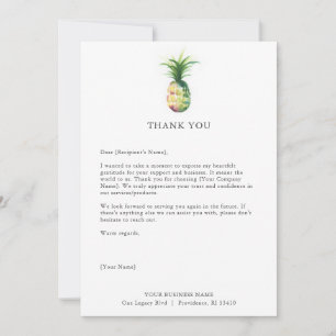 Cartes de remerciements personnalisées pour l'anan