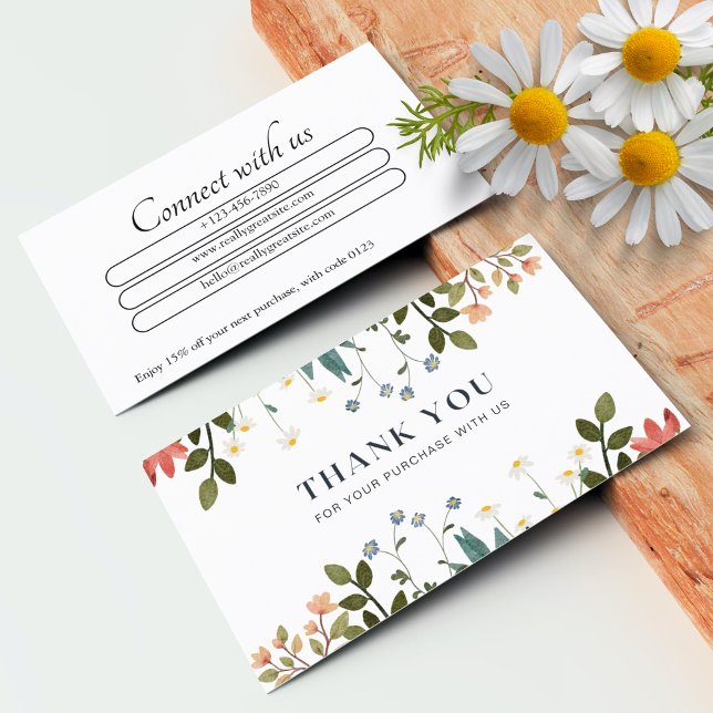 Cartes de remerciements personnalisées Professionn (Personalized Thank You Cards Professional)