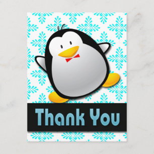 CARTES DE REMERCIEMENTS PINGOUINS