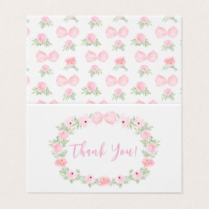 Cartes de Remerciements pliables Baby shower Cute
