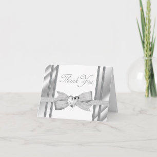 Cartes de remerciements pour l'élégance Silver