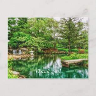 Cartes de remerciements Reflets de Spring Green