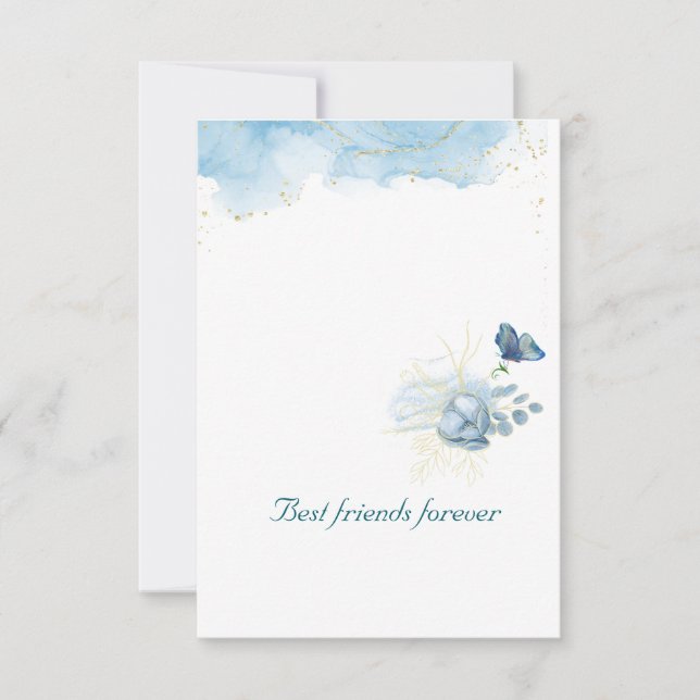 Cartes de remerciements simples (Devant)