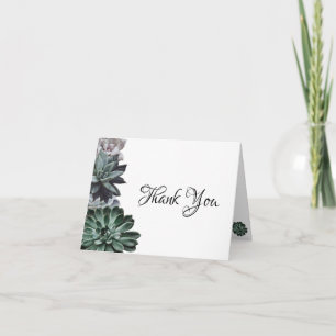 Cartes de remerciements succulents