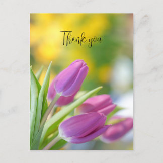 cartes de remerciements tulipes