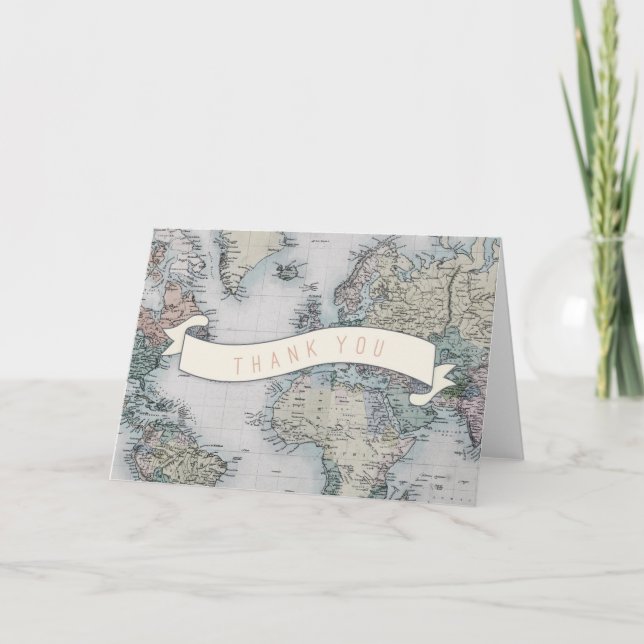 Cartes de remerciements voyage (Devant)