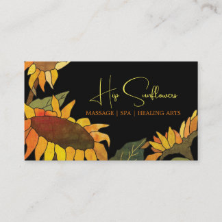 Cartes de rendez-vous d'affaires Sunflowers unique
