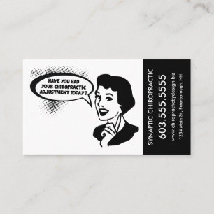 Cartes de rendez-vous d'annonce de chiropractie de
