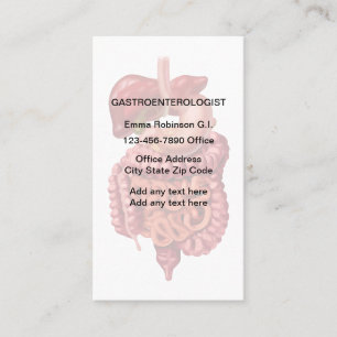 Cartes de rendez-vous de gastroentérologue