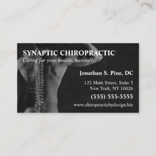 Cartes de rendez-vous de photo de chiroprakteur
