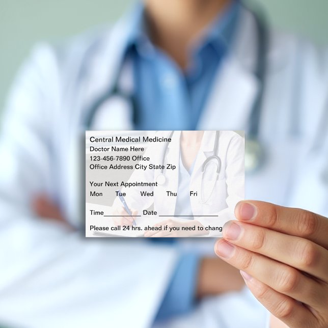 Cartes de rendez-vous des patients Médicale Office (Créateur téléchargé)