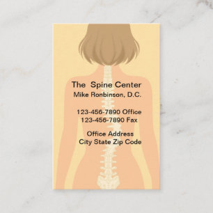 Cartes de rendez-vous du bureau Médicale du chirop