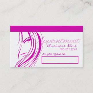 Cartes de rendez-vous du salon de coiffure