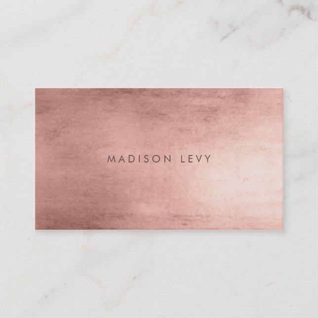 Cartes de rendez-vous en bronze double ligne (Devant)