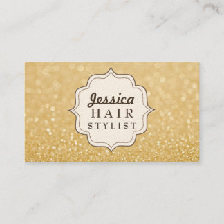 Cartes de rendez-vous Gold Parties scintillant