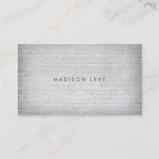Cartes de rendez-vous minimalistes en briques blan