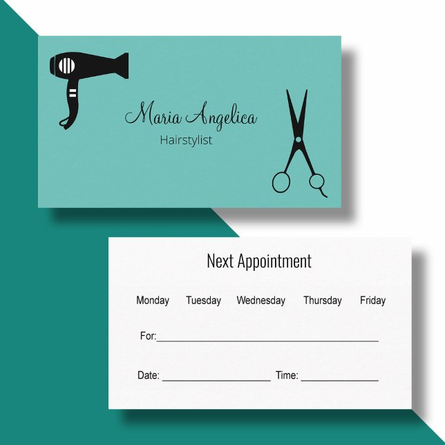 Cartes de rendez-vous pour coiffeur (Créateur téléchargé)