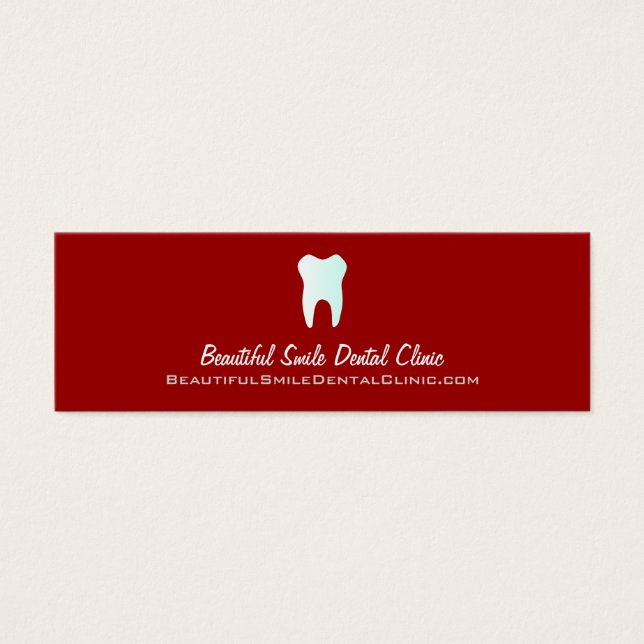 Cartes de rendez-vous pour dentiste - Couleur chan (Devant)