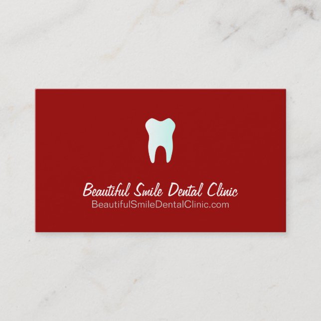 Cartes de rendez-vous pour dentiste - Couleur chan (Devant)