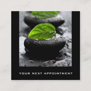 Cartes de rendez-vous pour les Feuilles de massage