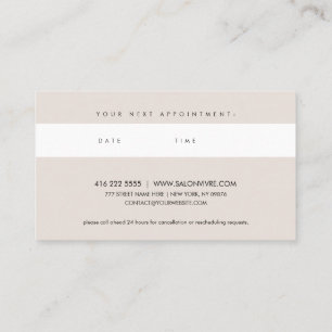 Cartes de rendez-vous Salon - Bandes minimales