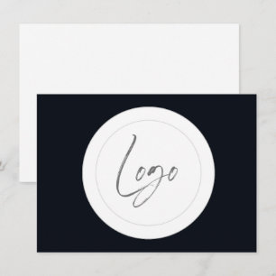 Cartes de repérage logo noir et blanc modifiables