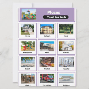 Cartes de repères visuels – Collection de lieux vi