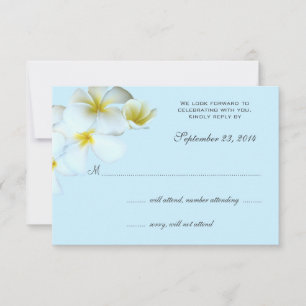 Cartes de réponse à une invitation de mariage avec