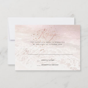 Cartes de réponse Blush Coastal de PixDezines, Sab