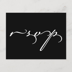 Cartes- de réponse de faire-part de mariage RSVP