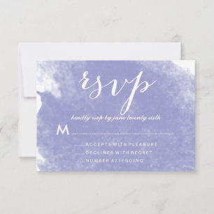 CARTES DE RÉPONSE DE MARIAGE À L'AQUARELLE VIOLETT