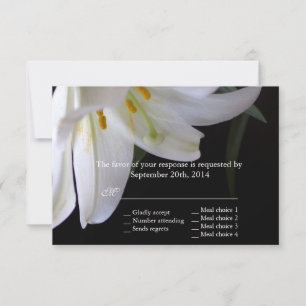 Cartes de réponse de mariage de printemps, d'été e
