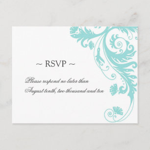 Cartes de réponse de mariage élégantes