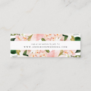 Cartes de réponse de mariage florales Blush Printe