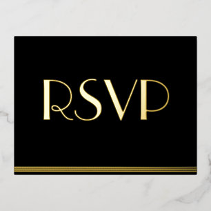 Cartes de réponse de mariage Great Gatsby en vérit