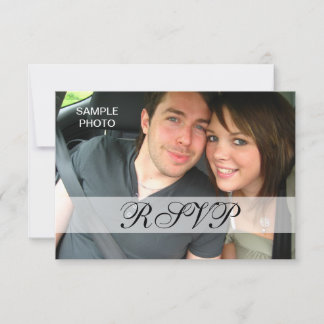 Cartes de réponse de mariage personnalisées avec p