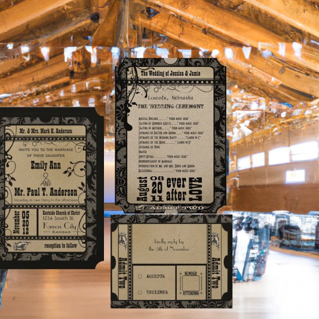 Cartes de réponse de mariage Renaissance médiévale (Créateur téléchargé)